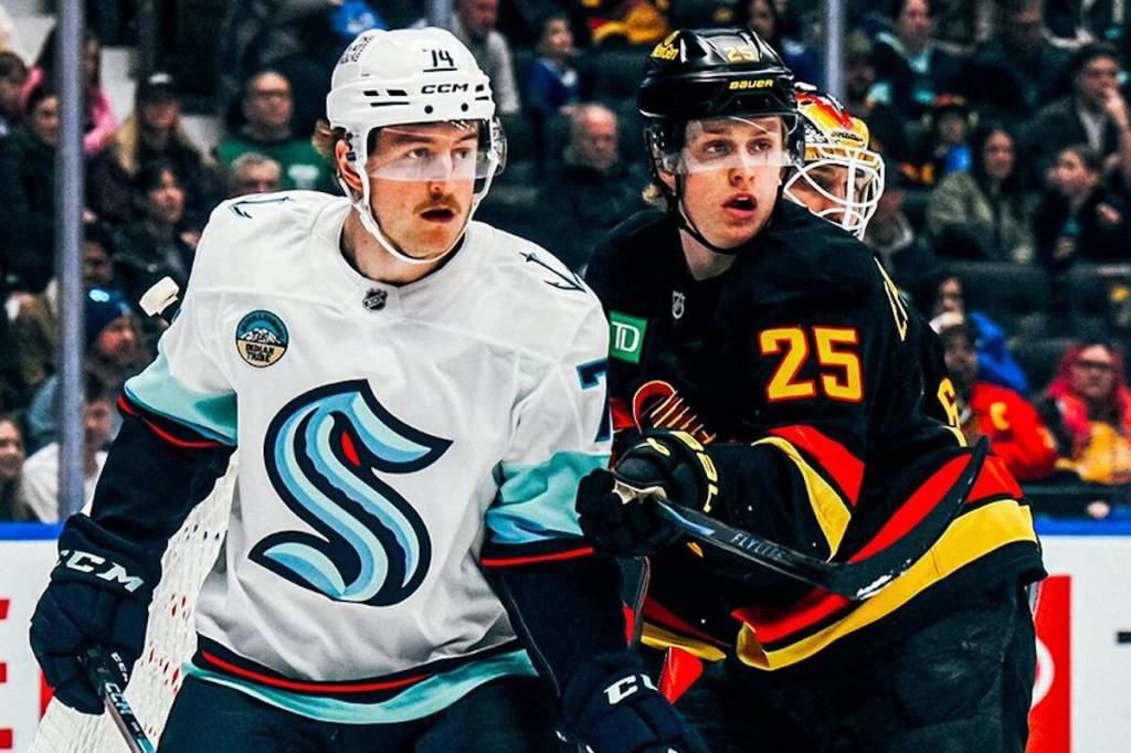 McMann nets 2 as visiting Seattle Kraken roll past Canucks 5-2